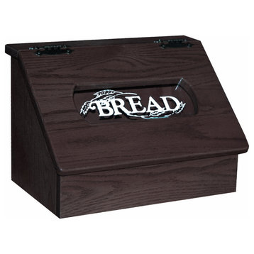 Amish Made Oak Bread Box, Onyx Stain
