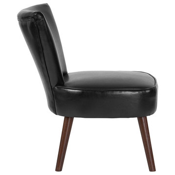 HERCULES Holloway Series Black Leather Retro Chair