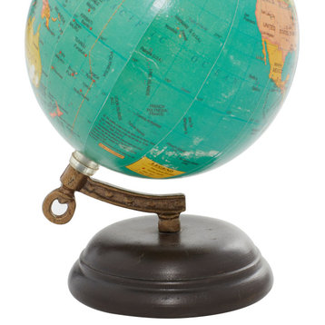 Traditional Green Metal Globe 24983