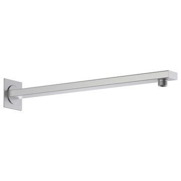 Cube 16" Wall Mounted Shower Arm, Brushed Nickel