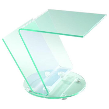 Clear Glass Side Stand