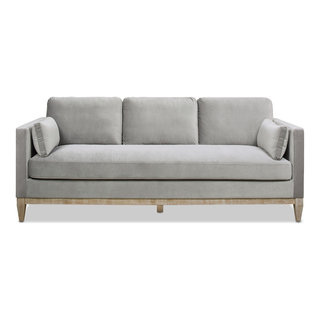 Alana Lawson Two-Cushion Tight Back Sofa, Mink Beige - Jennifer Taylor Home