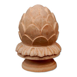 Inviting Home Inc. - Newel Finial, Small, Cherry Wood - Stair Parts