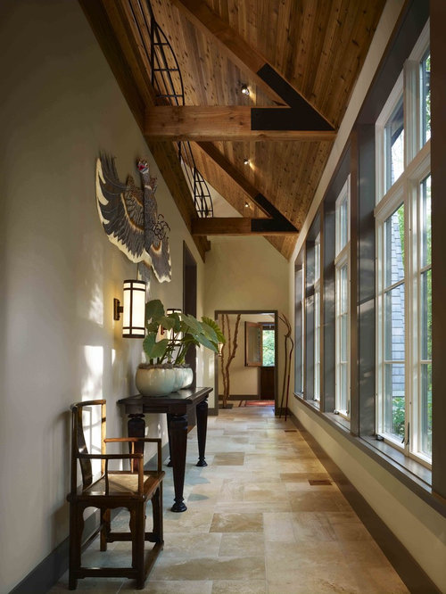 Landhausstil Flur mit Travertin Ideen, Design & Bilder | Houzz