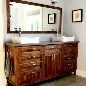 Walnut Double Vanity