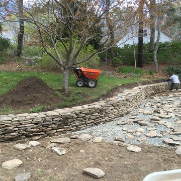 Duxbury Bluestone Patio and Wall Project