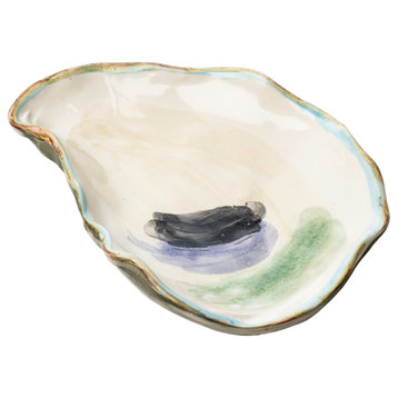 Seaside Oyster Plate, Medium, Set of 4