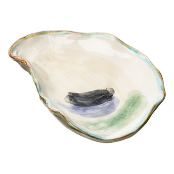 Seaside Oyster Plate, Medium, Set of 4
