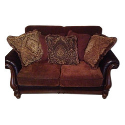 Ashely's 3 Seater Loveseat And Chair - Loveseats