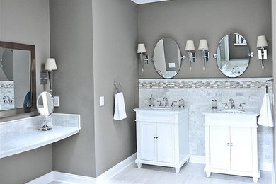 Inspiration for a transitional bathroom remodel in Raleigh