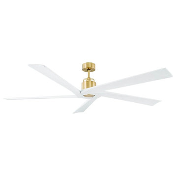 Visual Comfort Fan Aspen 70" 5 Blade Ceiling Fan, Burnished Brass