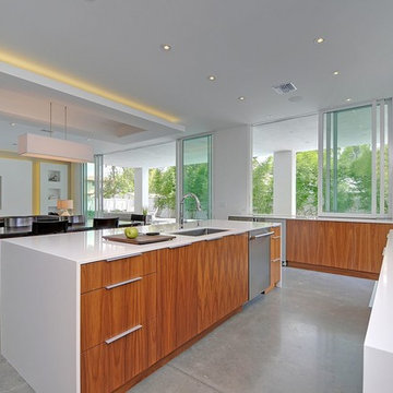 Modern Walnut Kitchen