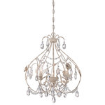 Minka-Lavery - ML 3 Light Mini Chandelier, Provencal Blanc - This 3 light Mini Chandelier from the ML collection by Minka-Lavery will enhance your home with a perfect mix of form and function. The features include a Provencal Blanc finish applied by experts.