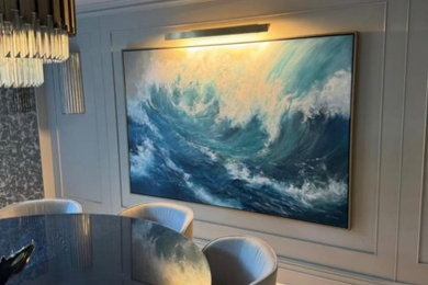Inspiration for a contemporary dining room in West Midlands.