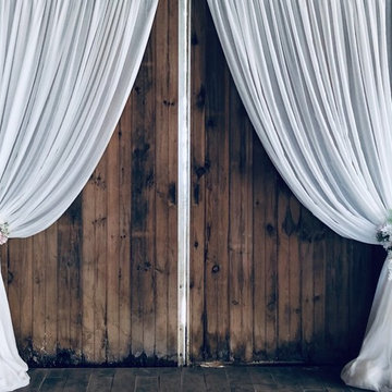 Barn Wedding Rental Drapes
