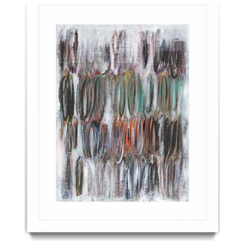 Giant Art 24x32 Paint Scribble I Matted and Framed in Multi-Color