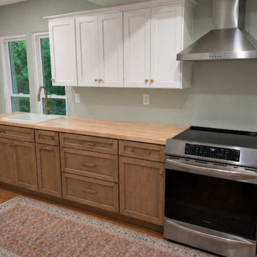 warm kitchen remodel on a budget