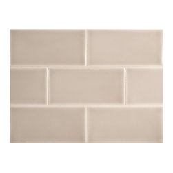 Stuccio Ceramic Tile - Silver Land Gloss 3" x 6" Tile - Tile