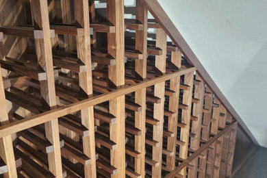Inspiration for a craftsman wine cellar remodel in Seattle