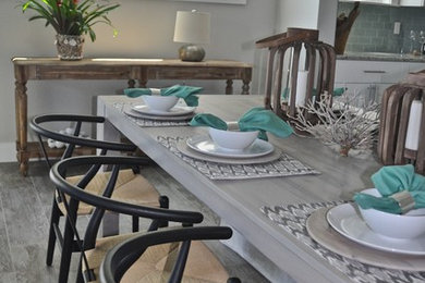 Dining room - coastal dining room idea in Jacksonville