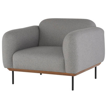 Nuevo Furniture Benson Single Seat Sofa in Grey