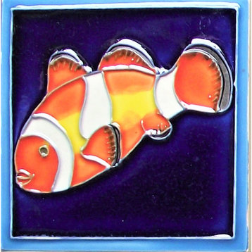 3x3" Clown Fish Ceramic Tile Magnet