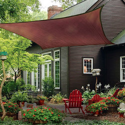 Outdoor Shade Sail in Terra Cota - Awnings