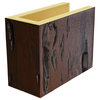Pecky Cypress Faux Wood Fireplace Mantel Kit w/ Alamo Corbels