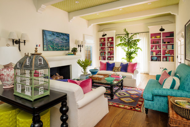 Eclectic Living Room by Alison Kandler Interior Design