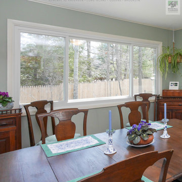 Large Sliding Window in Terrific Dining Room - Renewal by Andersen Long Island &