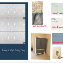 guest bedroom #2, what color to paint bedside table