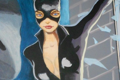 Batman & Catwoman in Gotham city