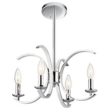 Cassadee 4-Light 16" Pendant Light in Chrome