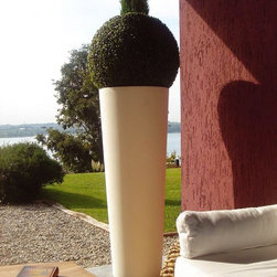 New Pot High Outdoor Planters by Serralunga - Outdoor Pots And Planters