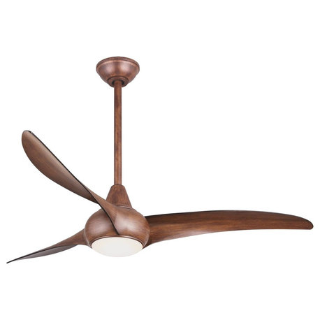 Ceiling Fan, Distressed Koa With Frosted Glass