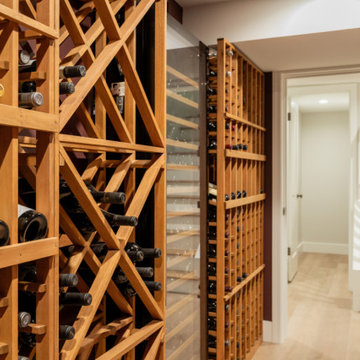 Custom Wood Wine Racks and Climate-Controlled Wine Cellar Display
