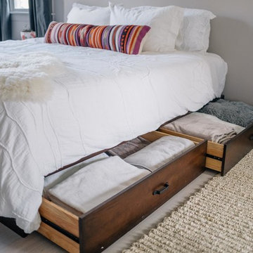 A Bedroom with storage