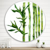 Designart Bamboo Branches In The Forest III Tropical Metal Circle Wall Art, 36"