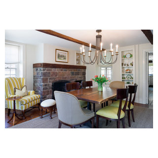 Bucks County Stone Farmhouse - Farmhouse - Dining Room - Philadelphia ...