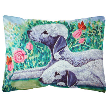 7512Pw1216 Bedlington Terrier Decorative Canvas Fabric Pillow, Large