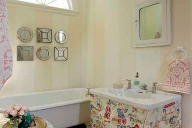 Inspiration for a transitional bathroom remodel in Boston