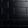 Crown Heights Matte Black Ceramic Wall Tile