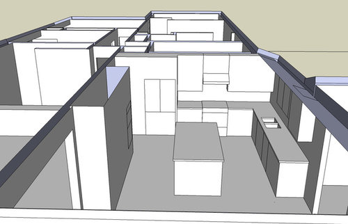 Kitchen Layout (15x15) and Ceiling Ideas