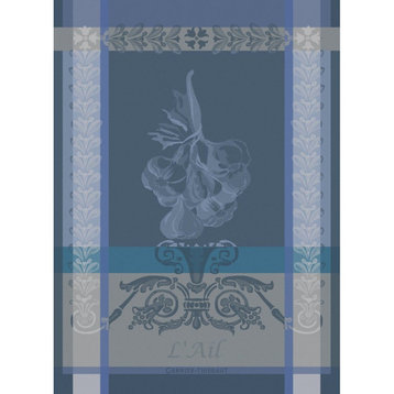 Ail Blue Kitchen Towel 22"x30", 56cmx77cm, 100% Cotton Set of 4