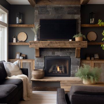 Mantels with Matching Shelves