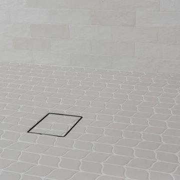 Tiled Shower Floor with Seamless Drain