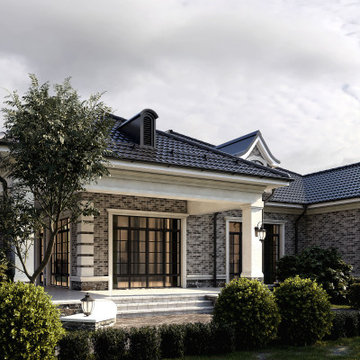Проект классического одноэтажного дома в Адыгее