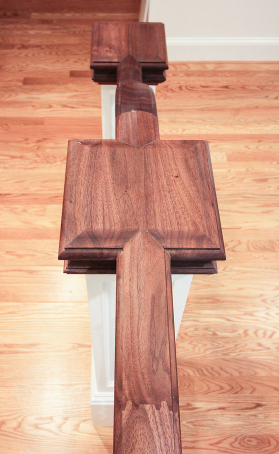 Elegant Wall-Mounted Craftsman Style Staircase, Arlington VA 22205