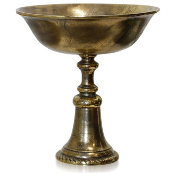 Champagne Serving Platter, Antique Brass