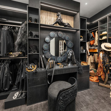 Versace-inspired primary bathroom suite
